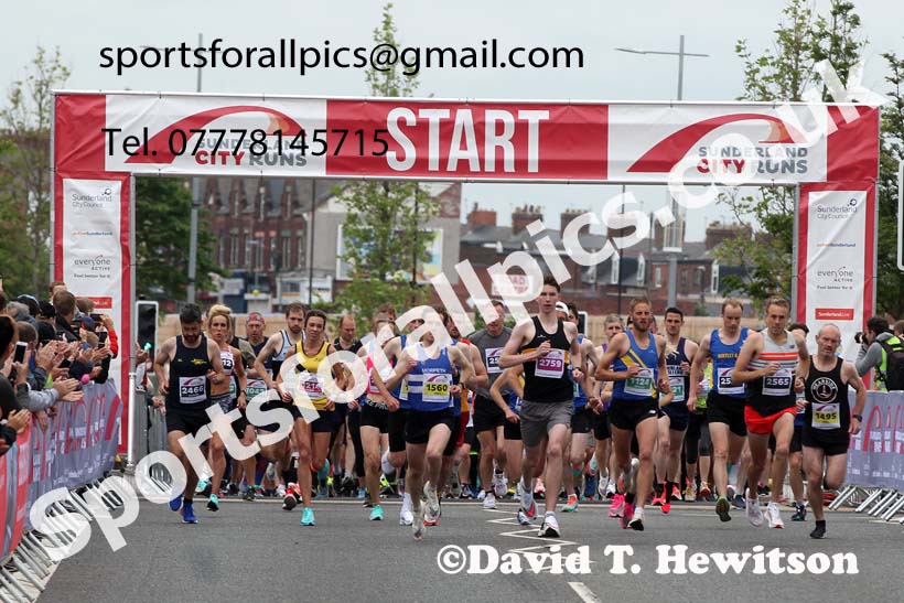 Sunderland City 10k Road Race, 2021 Sunderland City 5k, 10k and Half Marathon Road Races. Photo: David T. Hewitson/Sports for All Pics
